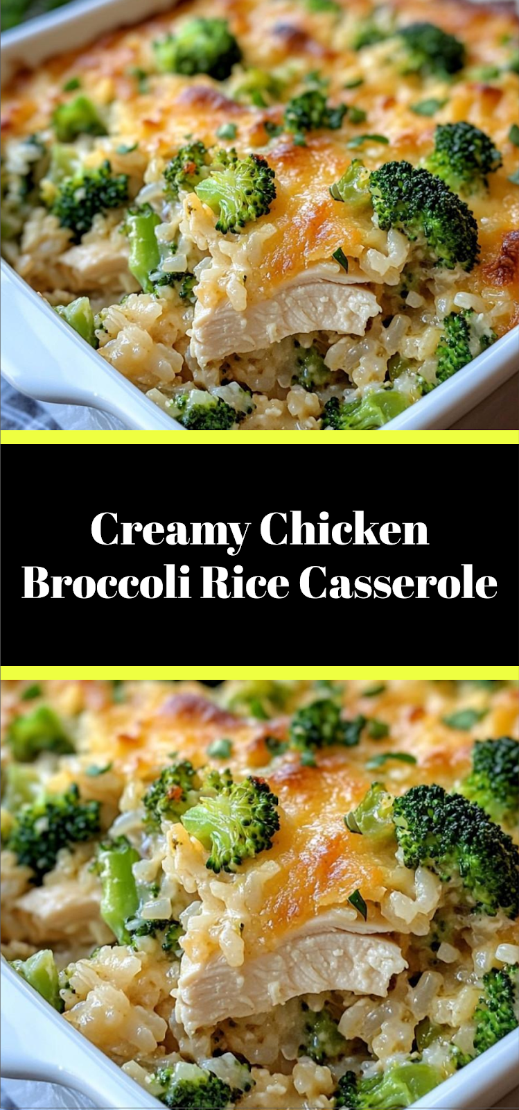 Creamy Chicken Broccoli Rice Casserole