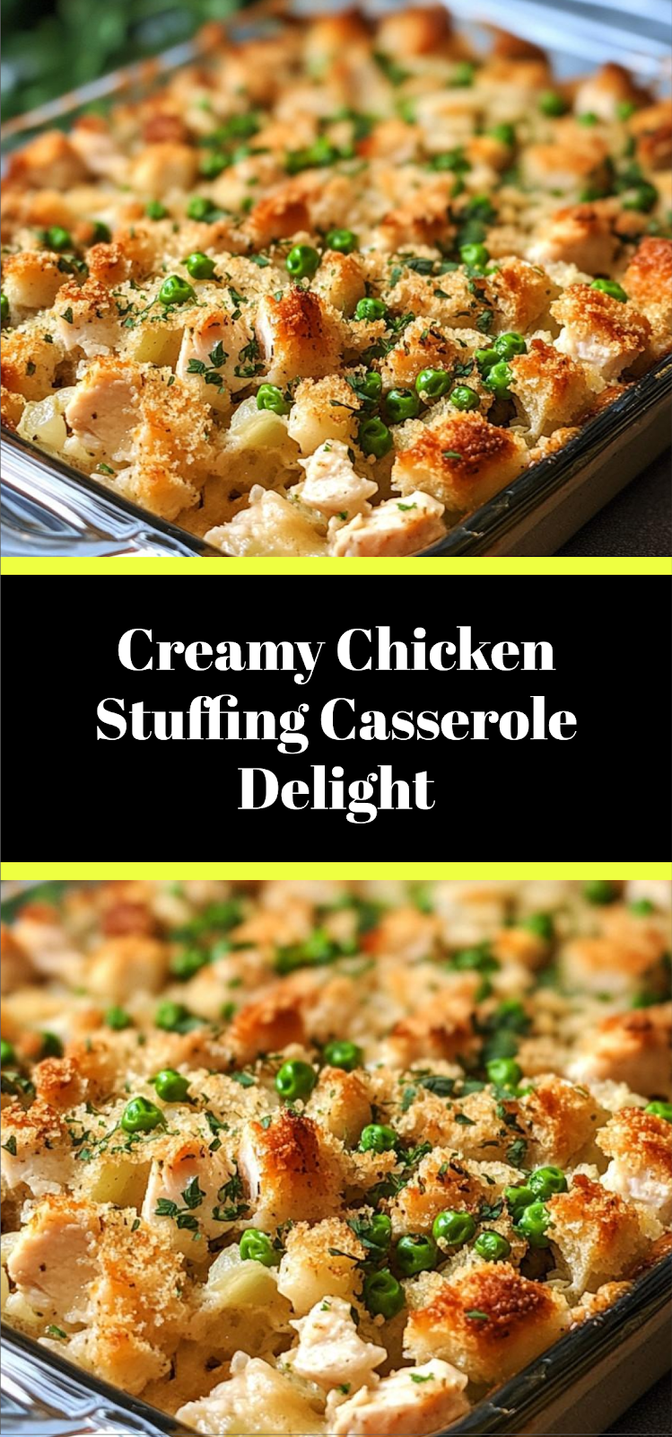 Creamy Chicken Stuffing Casserole Delight