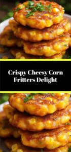 Crispy Cheesy Corn Fritters Delight