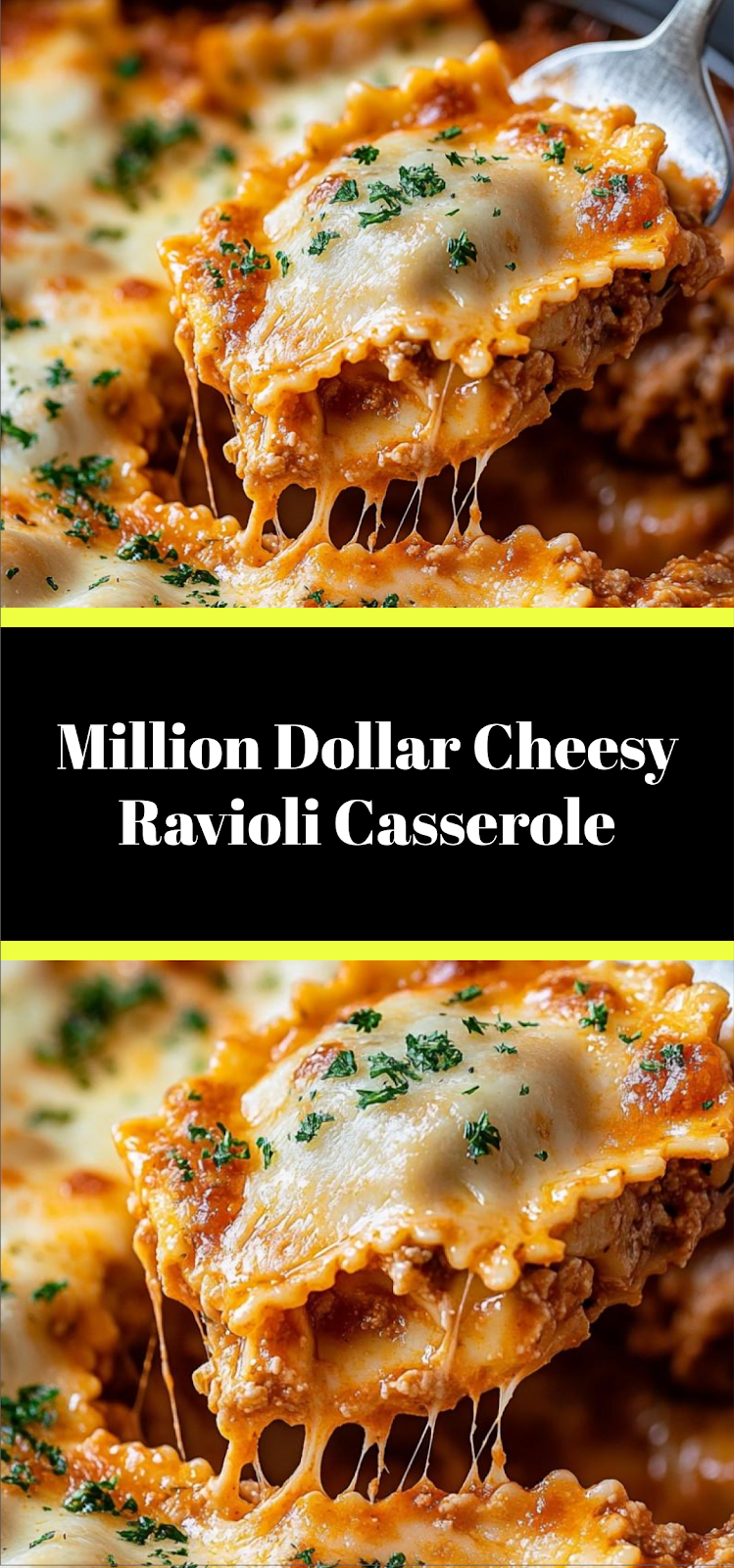 Million Dollar Cheesy Ravioli Casserole