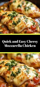Quick and Easy Cheesy Mozzarella Chicken