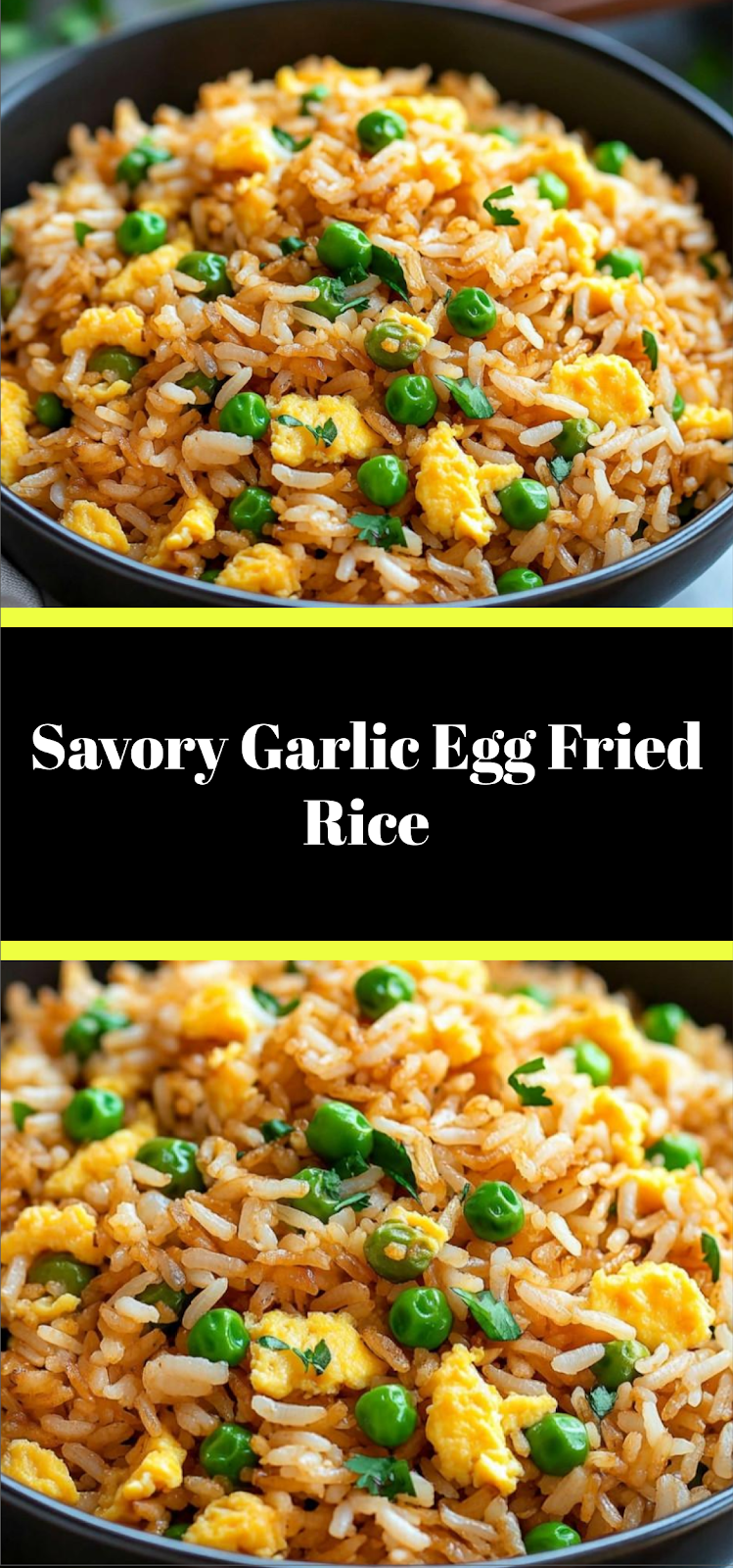 Savory Garlic Egg Fried Rice