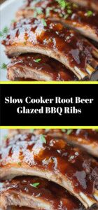 Slow Cooker Root Beer Glazed BBQ Ribs