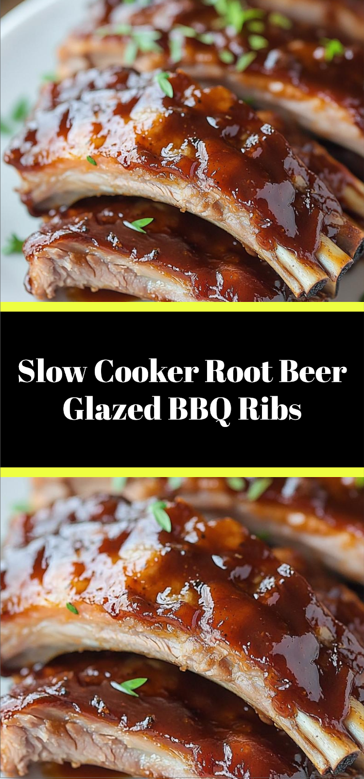 Slow Cooker Root Beer Glazed BBQ Ribs